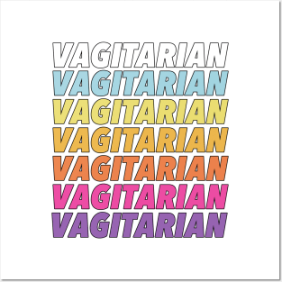 Vagitarian - Humorous LGBT Design Posters and Art